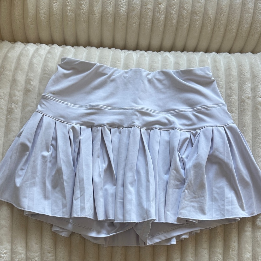 White Pleated Tennis Skirt